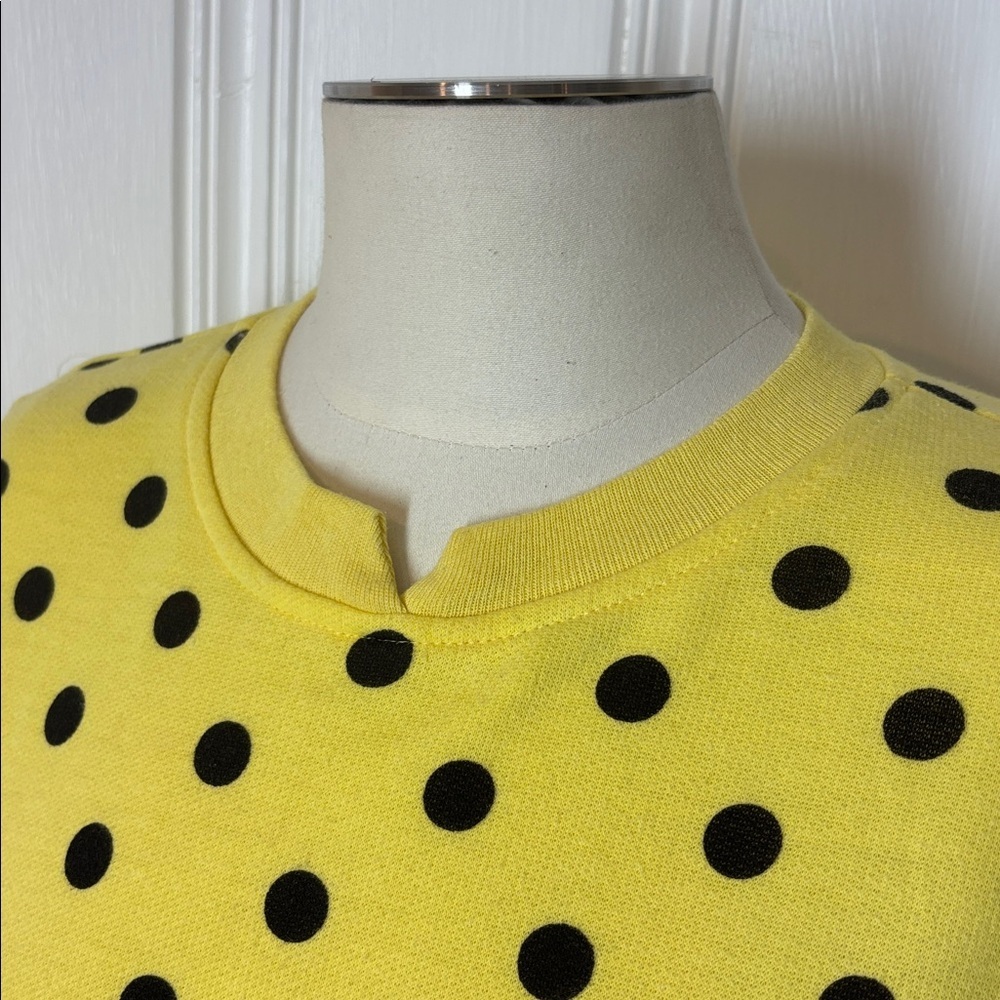 Vintage SHIMO Polka Dot Button-Front Sweatshirt - Size Small - Picture 6 of 8